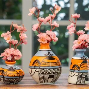 Clay Flower Vase